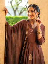 Mocha Brown Shantoon Kurta Set